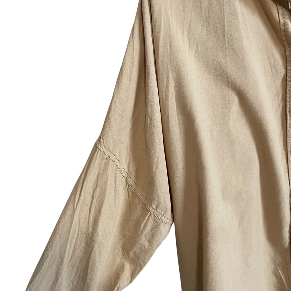 American Eagle Button Down Collared Tan Ae Go Big… - image 4